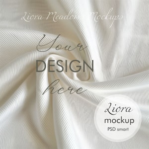 Fabric Display Pattern Mockup, PSD file with smart object, Textile Showcase
