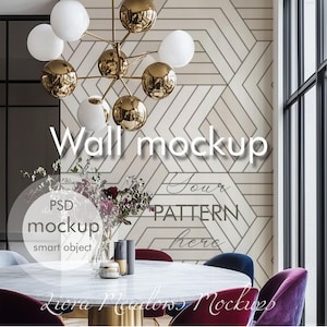 Wallpaper Mockup PSD mit Smart Objekt Wandbild Mockup Wand Design Interior Mockup Wallpaper Display Bearbeitbar Mockup Schlafzimmer Mockup