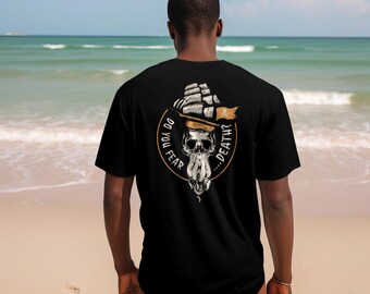 Camiseta "Você Tem Medo da Morte?", Camiseta da Disney "Piratas do Caribe", "Yo Ho, uma Vida de Pirata!", Camiseta "Papais da Disney", Camiseta da Disney para Homens, Férias na Disney