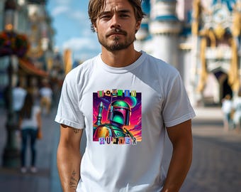 Camiseta de Cazarrecompensas, Camiseta Mandaloriana, Camiseta inspirada en Star Wars, Camiseta Disney para papá, Camiseta de vacaciones en Disneyland, Regalo de Star Wars, Galaxys Edge
