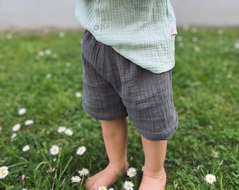 Musselin Short für den Sommer