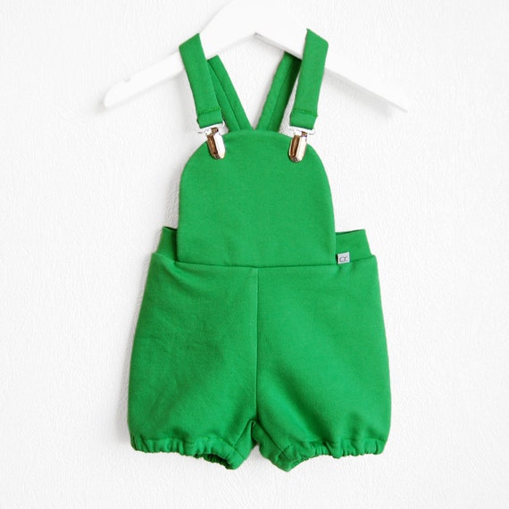 green baby shorts