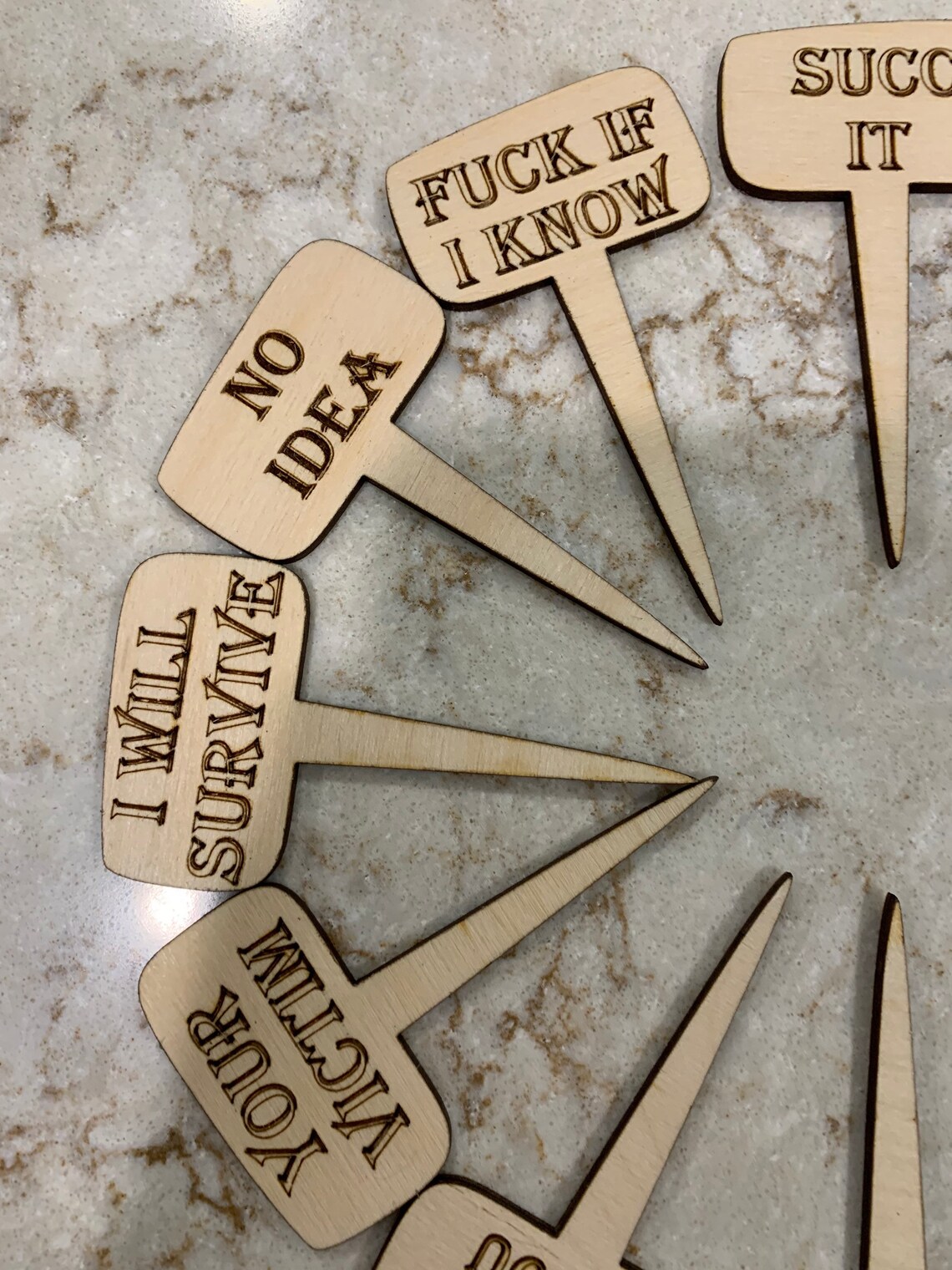 12 Plant Stakes SVG FILE ONLY Instant Download No actual Etsy