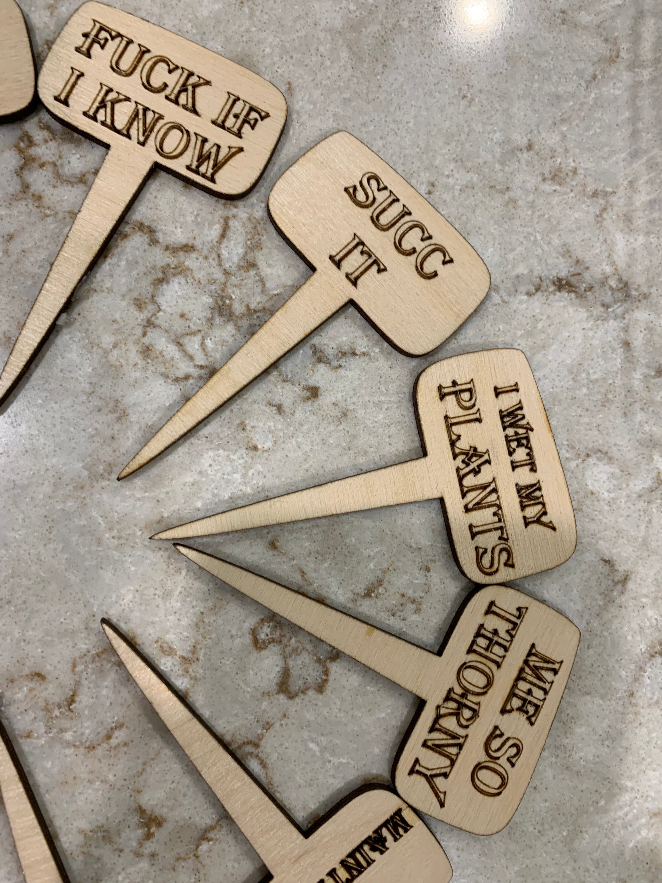 12 Plant Stakes SVG FILE ONLY Instant Download No actual Etsy