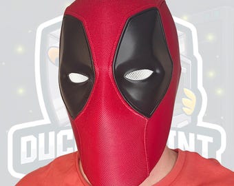 Red Comic Style Mask – Cosplay Costume Headpiece