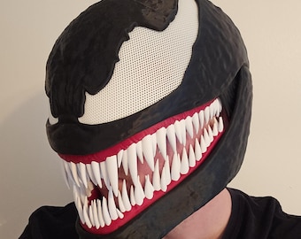 Venom Mask - Helmet Cosplay - 3D Printed Venom Mask