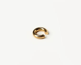 Ear Cuff No Piercing Sterling Silver with Gold Plated 24K Simple Earrings Minimalist Ear Cuff Modern Jewellery Piece Perfect Gift for Her