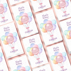 Agradece con estilo y color: Plantilla editable para tarjetas de agradecimiento para bálsamo labial