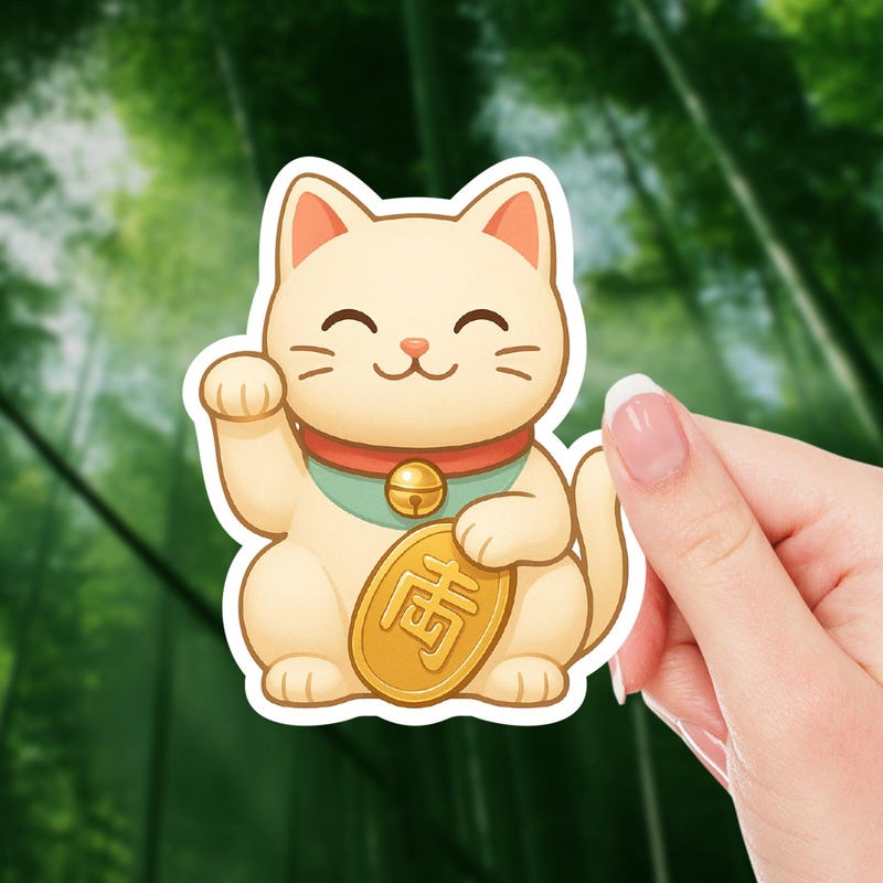 Money Cat Stickers - Etsy