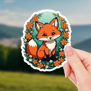 Adorable Fox Sticker | Cute Animal Decal