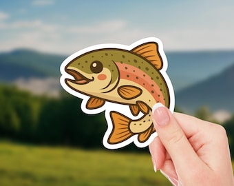 Trout Fish Sticker – Colorful Fishing Decal for Nature Lovers