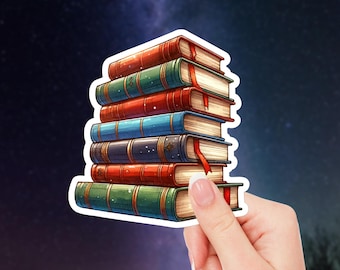 Cute Books Sticker for Laptops, Notebooks, and Journals - Perfect for Book Lovers