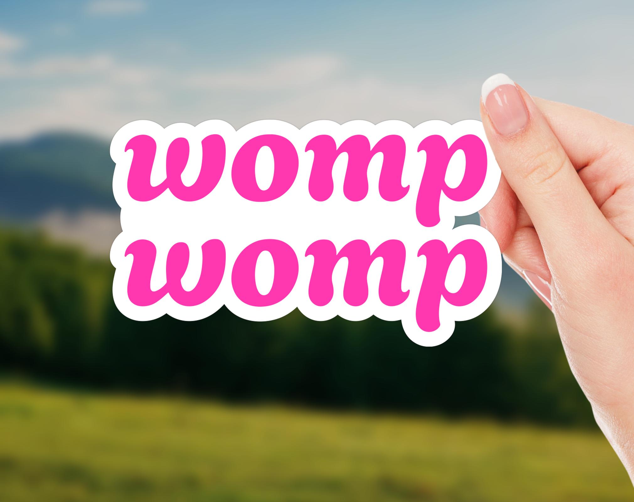 Womp Qomp Womp Womp Sticker – Funny Meme Vinyl Decal – Sad Trombone Humor Sticker ...