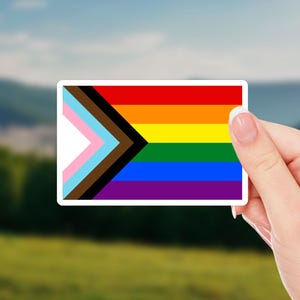 LGBT Flag Heart Sticker - Pride Vinyl Decal