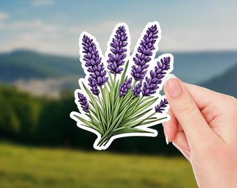 Lavender Sticker | Floral Plant Decal