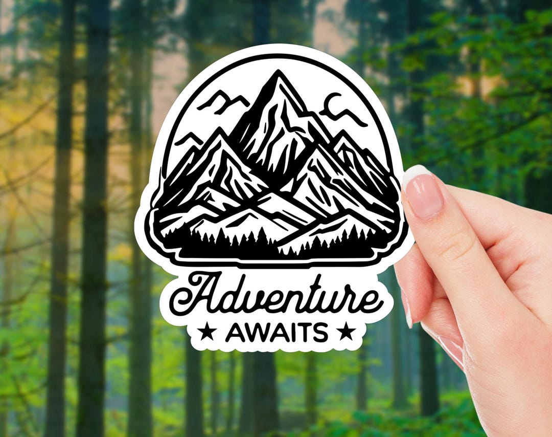 Adventure Awaits Sticker – Outdoor Adventure Decal - Etsy