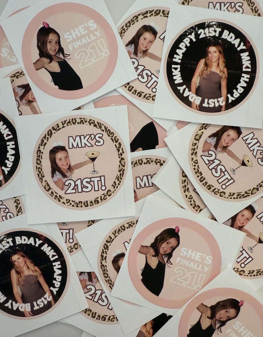 Custom Stickers | 21st Birthdays, Sign nights, Bachelorettes, & more!
