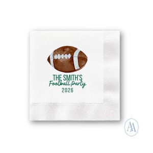 Custom Football Party Napkins | Personalized Game Day Decor