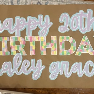Custom Painted Banner | Birthdays, Graduations, Bachelorettes! - Etsy