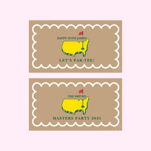 Masters Themed Painted Banner | Golf Themed Banner | Personalized Masters Banner | Masters Party Decor