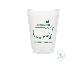 Personalized Golf Tournament Cups | Masters Party Cups