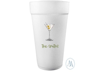 Custom Cocktail Styrofoam Cups | Personalized Party Favors