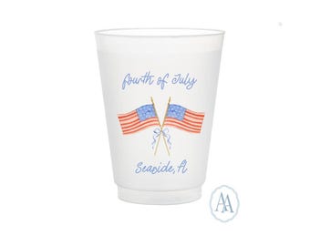 Custom 4th of July Cups | Personalized Patriotic Party Favors