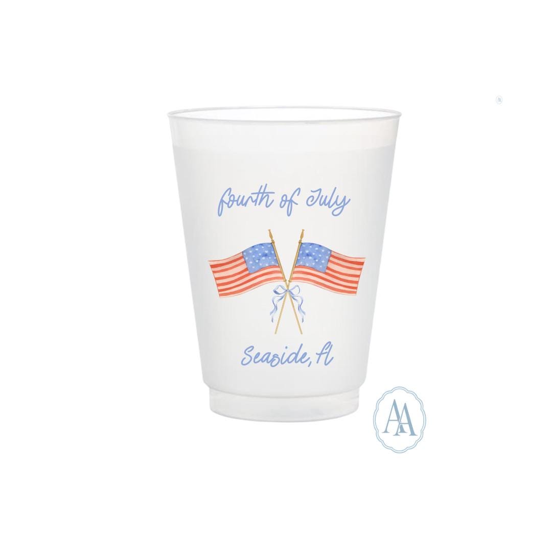 Personalized Patriotic Party Cups