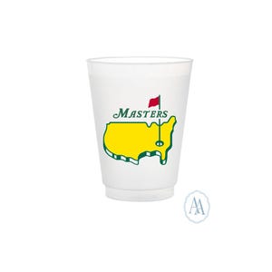 QUICK SHIP! Golf Tournament Cups | Custom Masters Inspired Party 16oz Plastic Cups