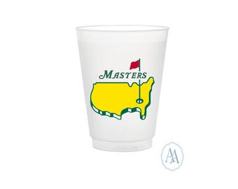 Versand am selben Tag! Golf-Turnierbecher | Benutzerdefinierte Masters inspirierte Party 16 Unzen Plastikbecher