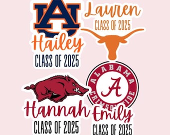 Custom College Sign | Personalized, Wearable College Sign with Boa! Perfect for Grad Parties, Announcements, & Bed Parties!