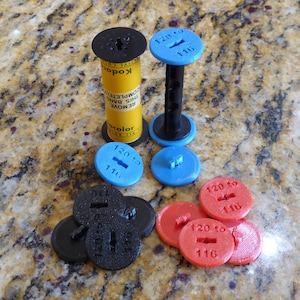 116 to 120 / 220 film adapter Set (4pcs) for medium format cameras