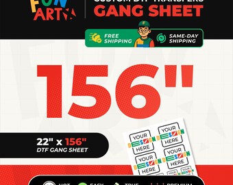 Bulk DTF Transfer Sheets | Custom Gang Sheet Printing | Direct to Film Wholesale