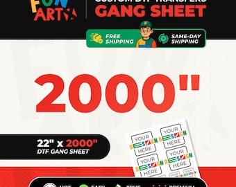 DTF Gang Sheet Printing | Full Color Custom Transfers | Ships Fast