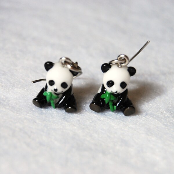 panda earrings