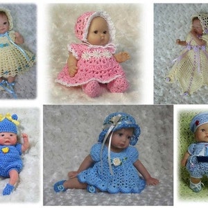 7 Crochet Patterns for Baby Dolls and OOAK Sculpt Miniatures   FULL COLLECTION