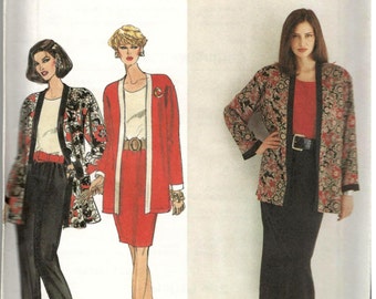 Simplicity 8616 Sewing Pattern, uncut vintage ~ sz 8-14  Easy Womens pants, top and unlined jacket