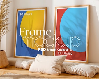 Dubbelramsmodell PSD: Väggkonstdisplay (digital nedladdning)