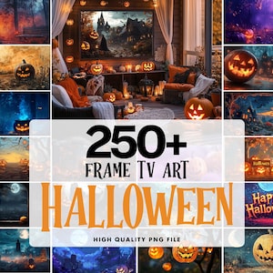 250+ Halloween Frame TV Art Set: Spooky Fall Digital Art