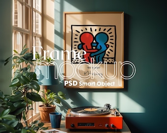 Minimalist Poster Frame Mockup: Artwork Smart Object (Digital Download)
