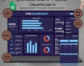 Client Tracker CRM Google Sheets Template, CRM Dashboard, Small Business Planner, Lead Tracker, Task Tracker