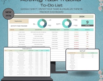 Activiteitentaaktracker: Google Spreadsheets | Excel-sjabloon