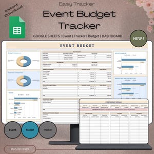 Event Budget Planner Spreadsheet Template  | Instant Download | Google Sheets | Best Event Planner | All in one Planner