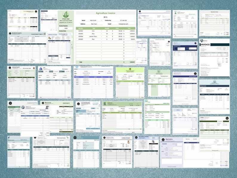 Well Design Invoice 70+ Ultimate Invoice Bundle Professionally Designed Invoice Templates ...