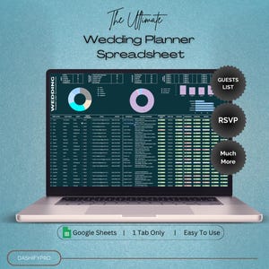Wedding Planner Spreadsheet | Wedding Guest List Wedding Planner Spreadsheet Google Sheets Wedding Checklist Wedding Spreadsheet
