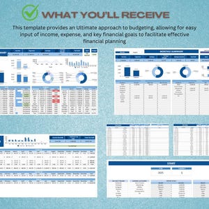 2025 Ultimate Budget & Saving Tracker Spreadsheet, Goal Tracker, Tax ...
