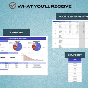 Project Budget Report Dashboard Spreadsheet | Project Cost Matrix ...