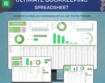 Spreadsheet boekhouding kleine bedrijven Google Spreadsheets | Donkere en lichte modus | Boekhoudsjabloon | Zakelijke onkostentracker | Inkomstentracker
