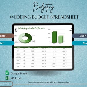 Wedding Planner Spreadsheet | Wedding Budget Tracker | Wedding Timeline Checklist Guest List Tracker