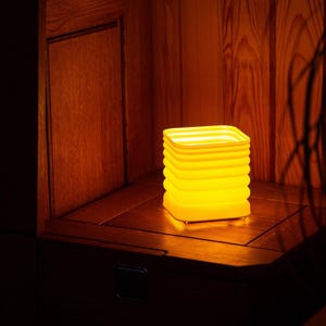 Modern Table Lamp, 3D Printed Lamp, Modern Geometric Table Lamp, Minimalist Night Light, Home Decor, LED Desk Lamp, Bedside Light